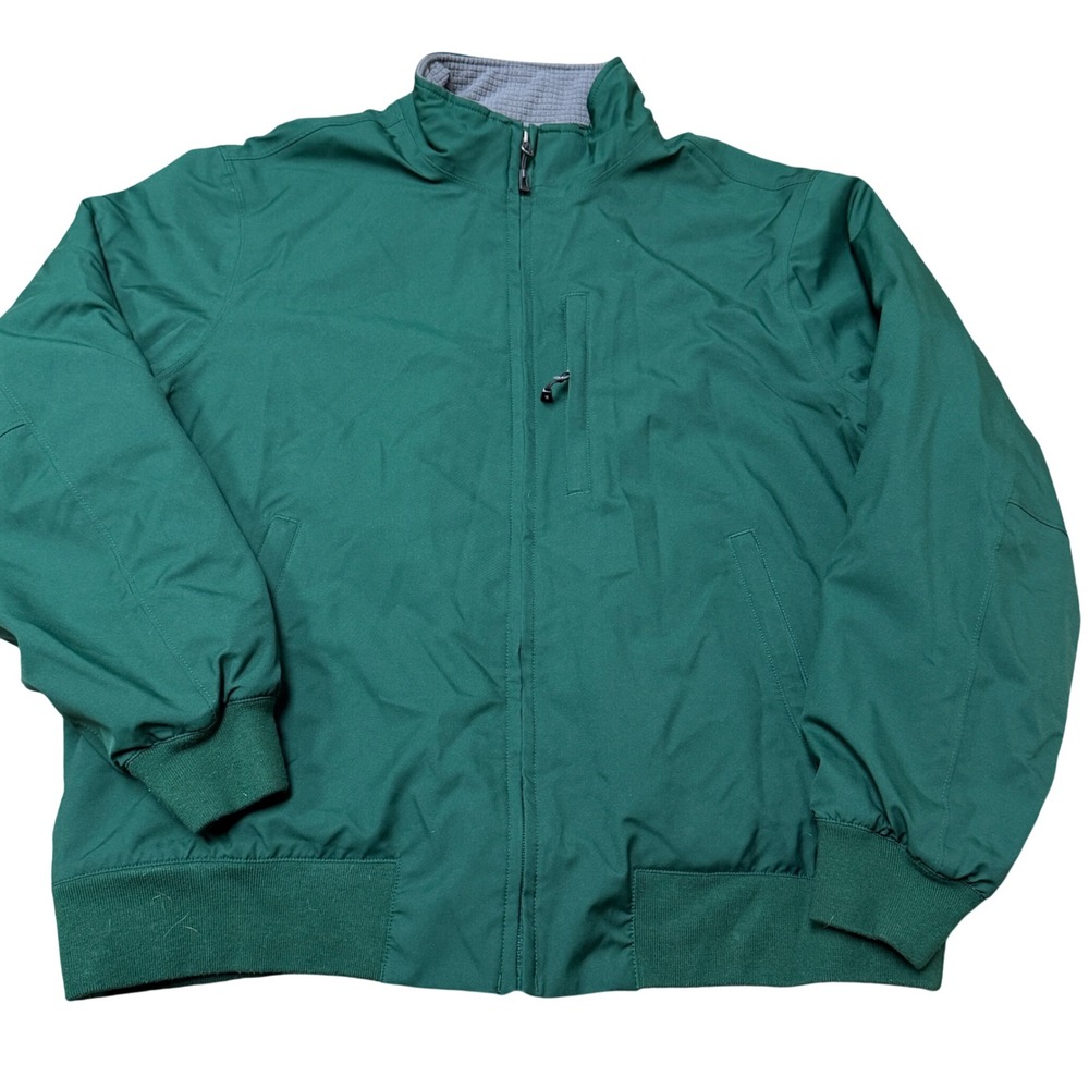 Orvis Green Full Zip Jacket Mens Large Waffle Lined